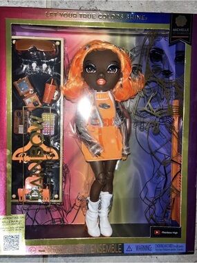 Michelle St. Charles Rainbow High Orange Fashion Doll